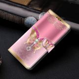 Peňaženkové 3D puzdro na Galaxy A35 5G - Motýľ s Diamantom