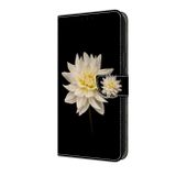 Peňaženkové 3D puzdro na Galaxy A35 5G - Biela Kvetina