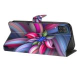 Peňaženkové 3D puzdro na Galaxy A35 5G - Farebná Kvetina