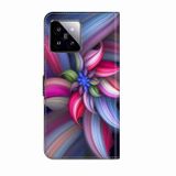 Peňaženkové 3D puzdro na Xiaomi 14 Pro - Colorful Flower