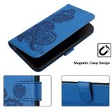 Peňaženkové kožené puzdro Datura na Xiaomi 14 - Modrá