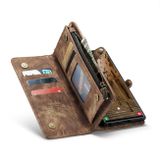 Multifunkčné peňaženkové puzdro CaseMe Detachable na Samsung Galaxy S24 Ultra 5G - Hnedá