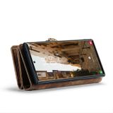 Multifunkčné peňaženkové puzdro CaseMe Detachable na Samsung Galaxy S24 Ultra 5G - Hnedá