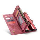 Multifunkčné peňaženkové puzdro CaseMe Detachable na Samsung Galaxy S24 Ultra 5G - Červená