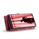 Multifunkčné peňaženkové puzdro CaseMe Detachable na Samsung Galaxy S24 Ultra 5G - Červená
