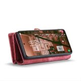 Multifunkčné peňaženkové puzdro CaseMe Detachable na Samsung Galaxy S24 Plus 5G - Červená