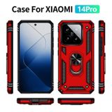 Kryt Magnetic Holder Armor na Xiaomi 14 Pro - Červená