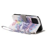 Peňaženkové 3D puzdro na iPhone 12/12 Pro - Colorful Elephant