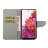 Peňaženkové kožené puzdro na Samsung Galaxy S20 FE - Peony