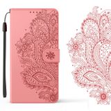 Peňaženkové kožené puzdro PEACOCK na Samsung Galaxy A71 5G - Ružová