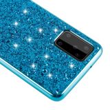 Gumený Glitter kryt na Samsung Galaxy S20 FE - Čierna