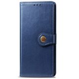 Peňaženkové kožené puzdro RETRO na Xiaomi Redmi 9C -modrá