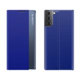 Knižkové puzdro CLOTH na  Samsung Galaxy S21 5G  - Modrá