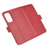 Peňaženkové kožené puzdro MAGNETIC na Oppo Reno 5 5G - Červená