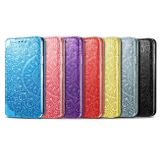 Peňaženkové kožené puzdro MANDALA na Samsung Galaxy A23 5G - Ružová