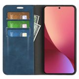 Peňaženkové kožené puzdro RETRO-SKIN na Xiaomi 12 Lite – Tmavomodrá
