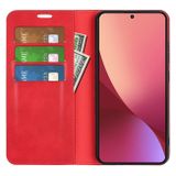 Peňaženkové kožené puzdro RETRO-SKIN na Xiaomi 12 Lite – Červená