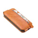 Peňaženkové kožené puzdro ZIPPER na Xiaomi Redmi A1 – Hnedá