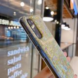 Gumený Glitter kryt na Samsung Galaxy S23 Ultra 5G – Fialová
