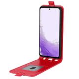 Peňaženkové kožené puzdro VERTICAL na Samsung Galaxy S23 5G – Červená