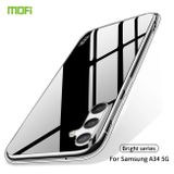 Gumený kryt MOFI na Samsung Galaxy A34 5G - Priesvitná