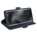 Peňaženkové kožené puzdro Dual-side na Motorola Edge 30 Neo - Tmavo modrá