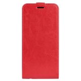 Peňaženkové kožené puzdro R64 Texture na Motorola Edge 30 Neo - Červená