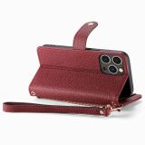 Multifunkčné peňaženkové puzdro na iPhone 15 Pro Max - Červená