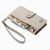 Multifunkčné peňaženkové puzdro na iPhone 15 Pro Max - Šedá