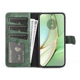 Peňaženkové kožené puzdro Stitching Horizontal na Motorola Edge 40 - Zelená