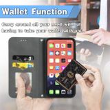 Peňaženkové kožené puzdro Retro na iPhone 15 Pro - Šedá