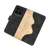 Peňaženkové kožené puzdro Stitching na Xiaomi 14 - Čierna