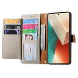 Peňaženkové kožené puzdro Love Zipper na Xiaomi Redmi Note 13 Pro - Sivá