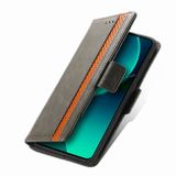 Peňaženkové kožené puzdro CaseNeo Splicing na Xiaomi 13T / 13T Pro - Šedá