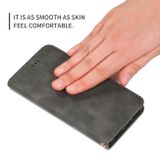 Peňaženkové kožené pouzdro na iPhone 11 Pro Max Magnetic - Dark Grey