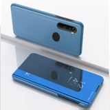 Knižkové puzdro Electroplating Mirror na Motorola Moto G8 Power - modrá