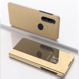 Knižkové puzdro Electroplating Mirror na Motorola Moto G8 Power - zlatá