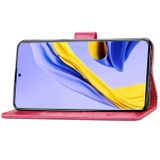 Peňaženkové kožené puzdro CLASP na Samsung Galaxy A71 5G - Magenta