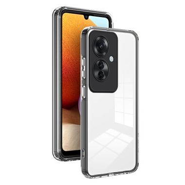 Gumenný kryt Frame na OPPO Reno 11 F 5G - Čierna