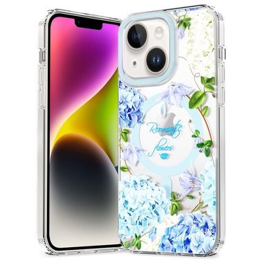 Gumený 3D kryt na iPhone 15 - Small Floral