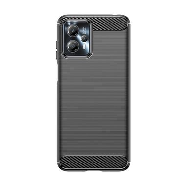 Gumený kryt Brushed na Motorola Moto G13 / G23 / G53 5G - Čierna