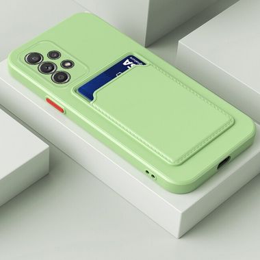 Gumený kryt Card Contrast na Samsung Galaxy A73 5G - Zelená matcha