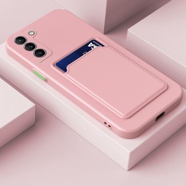 Gumený kryt CARD na Samsung Galaxy S22 5G - Ružová