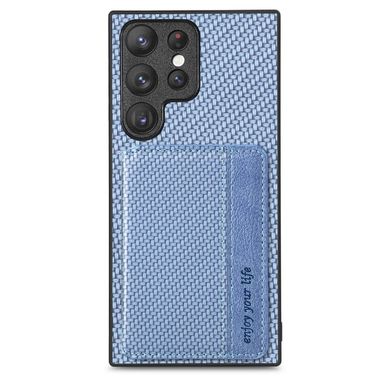 Gumený kryt CARD na Samsung Galaxy S23 Ultra 5G - Modrá