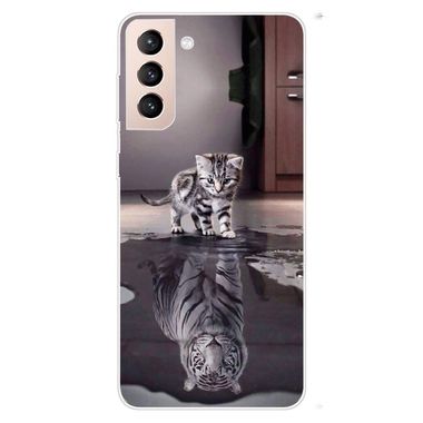 Gumený kryt DRAWING na Samsung Galaxy S22 5G - Cat Tiger