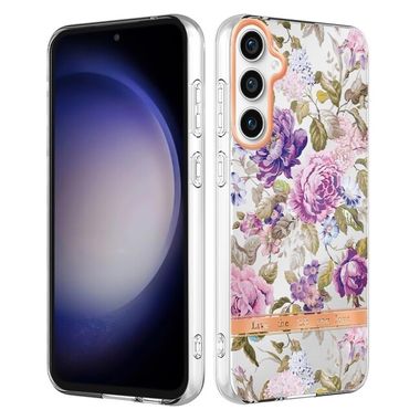 Gumený kryt Flowers na Samsung Galaxy S23 FE - Purple Peony