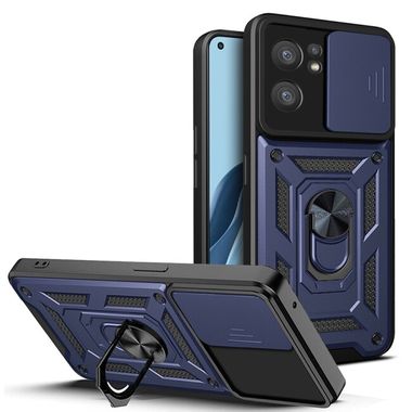 Gumený kryt FOLDING Camshield na Oppo Reno 7 5G - Modrá