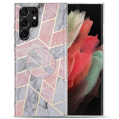 Gumený kryt MARBLE na Samsung Galaxy A33 5G - Ružovošedá