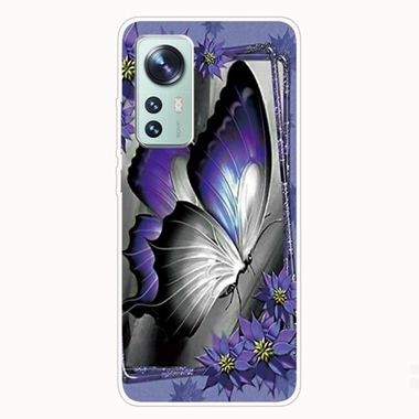 Gumený kryt na Xiaomi 12 Pro - Great Purple Butterfly