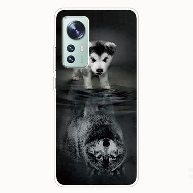 Gumený kryt na Xiaomi 12 Pro - Reflected Wolf